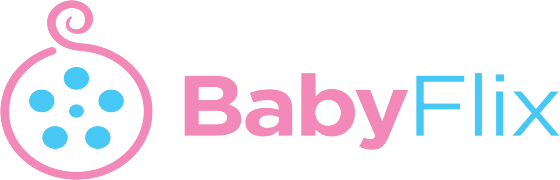 A pink baby on top of the word " baby ".